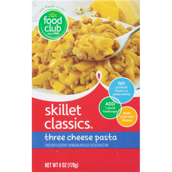 Instant Foods Food Club Skillet Classics, Three Cheese Pasta hero