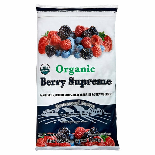 Frozen Fruit & Vegetables Townsend Farms Organic Berry Supreme Blend, 48 oz hero