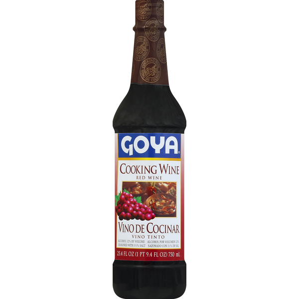 Salad Dressing, Oils & Vinegars Goya Cooking Wine, Red hero