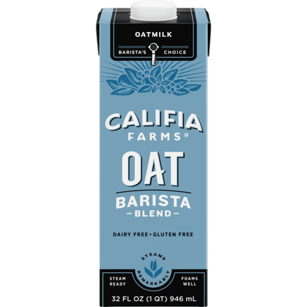 Nutmilk & Dairy Free Califia Farms Oat Barista Blend Oat Milk hero