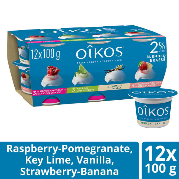 Yogurt Oikos Greek Yogurt, Variety, Blended 2% M.F. hero