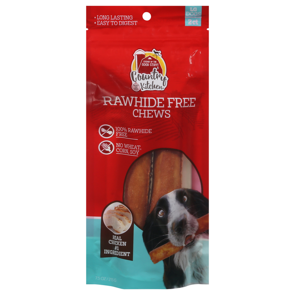 Dog Treats & Chews Country Kitchen Treats for Dogs, Rawhide Free Chews, Large Dog hero