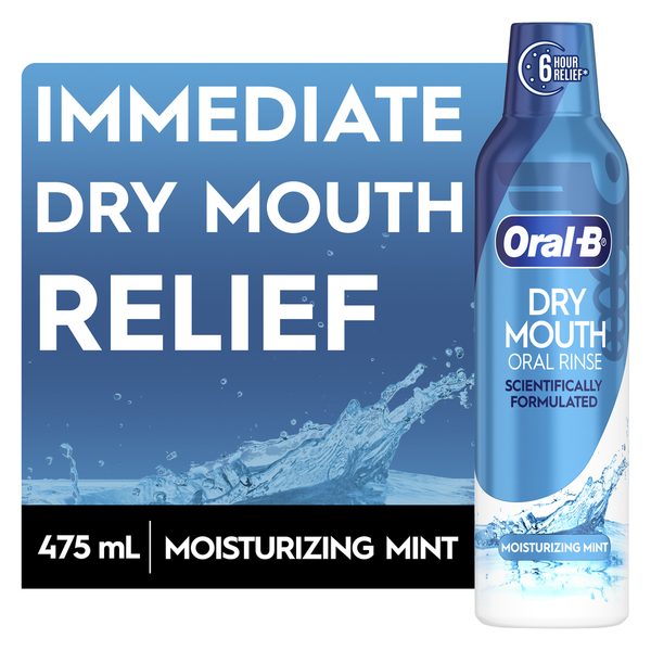 Oral Hygiene Oral-B Dry Mouth Oral Rinse, Moisturizing Mint Flavor hero