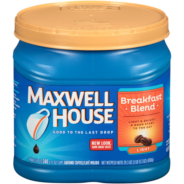 Coffee Maxwell House Breakfast Blend Ground Coffee hero