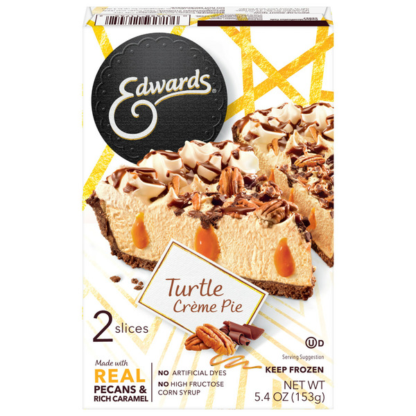 Frozen Dessert Edwards Singles Desserts Turtle Pie Slices hero