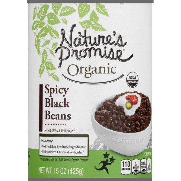 Canned Meals & Beans Nature's Promise Organic Spicy Black Beans hero