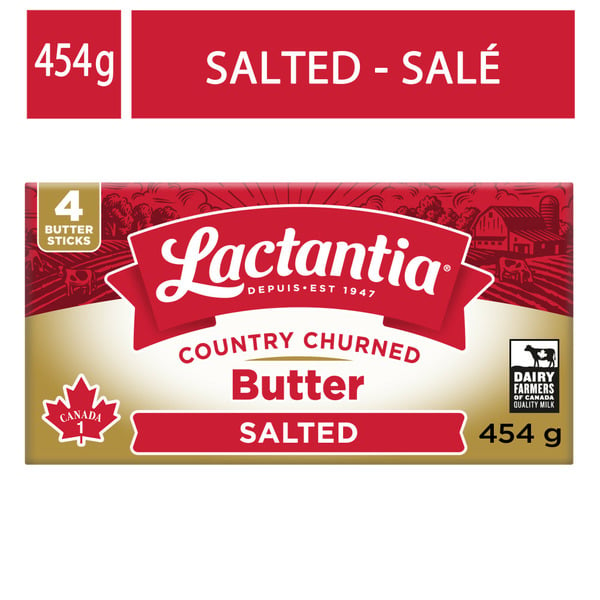 Butter Lactantia Country Churned Salted Butter hero