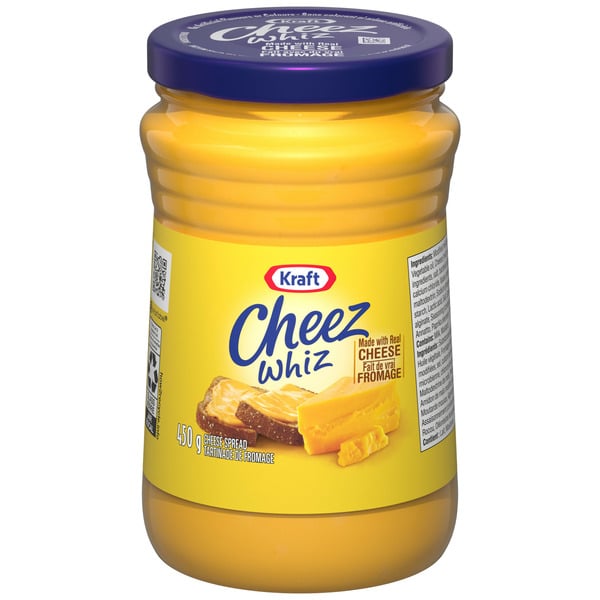 Specialty Cheeses Kraft Heinz CHEEZ WHIZ Cheese Spread hero