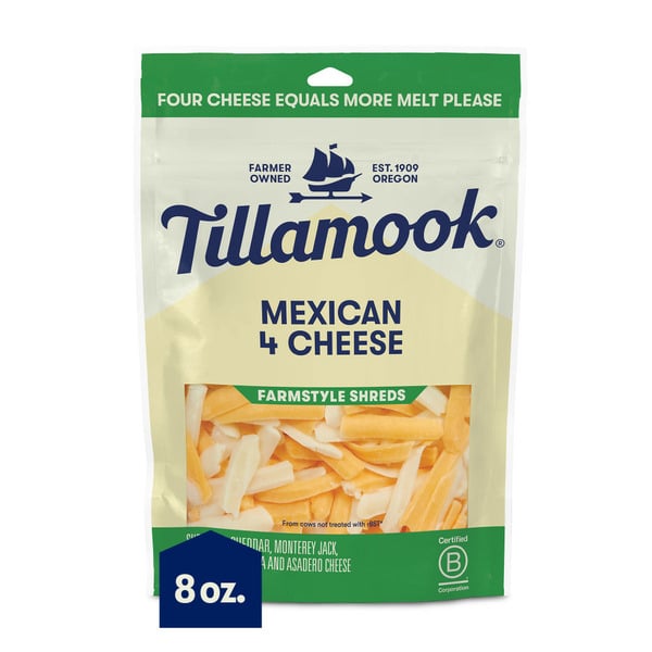 Packaged Cheese Tillamook Shredded Mexican 4 Cheese hero