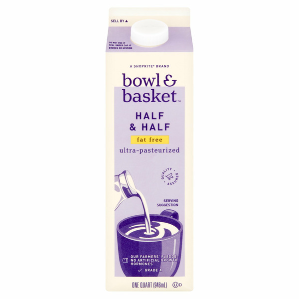 Bowl & Basket Fat Free Half & Half hero