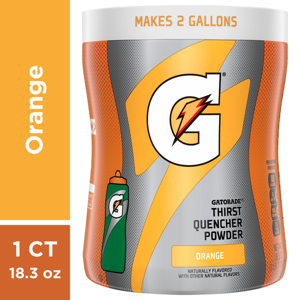 Cocoa & Drink Mixes Gatorade Thirst Quencher Powder, Orange hero