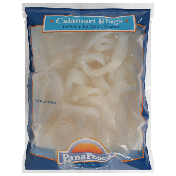 Frozen Seafood PanaPesca Calamari Rings, Individually Quick Frozen hero