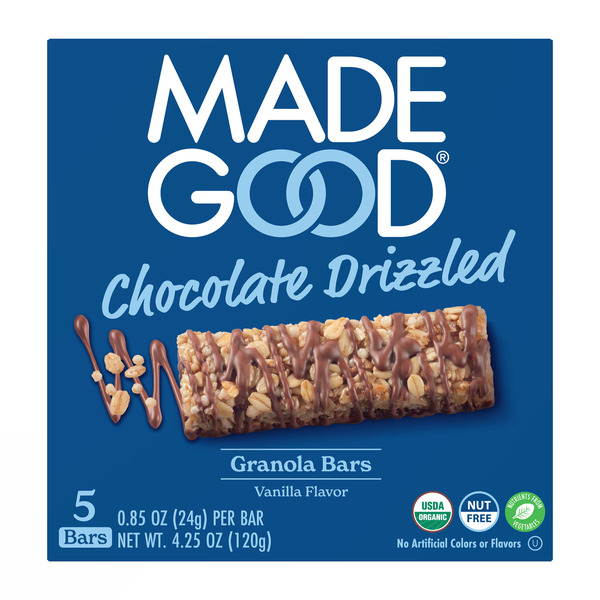 Energy & Granola Bars MadeGood Vanilla Chocolate Drizzled Granola Bars hero