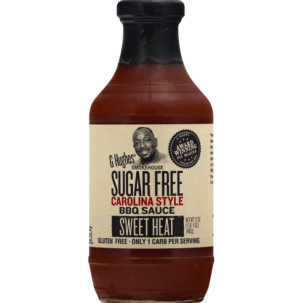 Pasta Sauce G Hughes BBQ Sauce, Sugar Free, Carolina Style hero