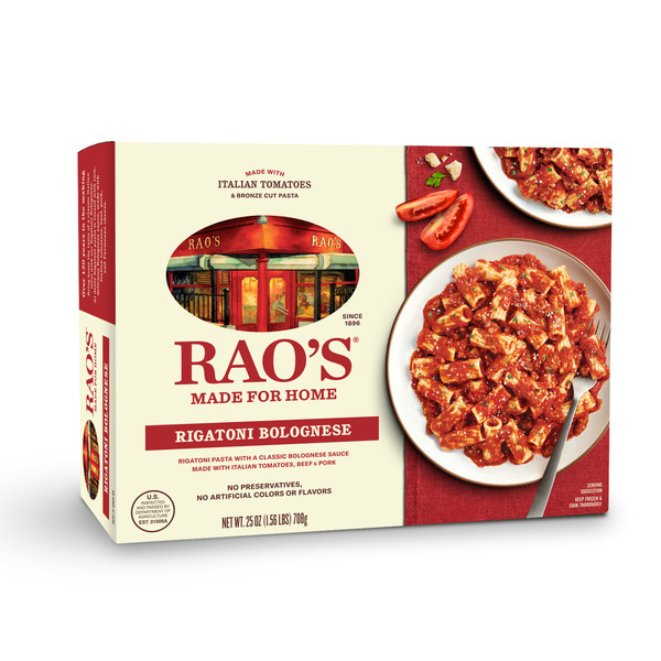 Frozen Meals Rao's Rigatoni Bolognese hero