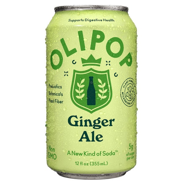 OLIPOP Prebiotic Soda, Ginger Ale hero