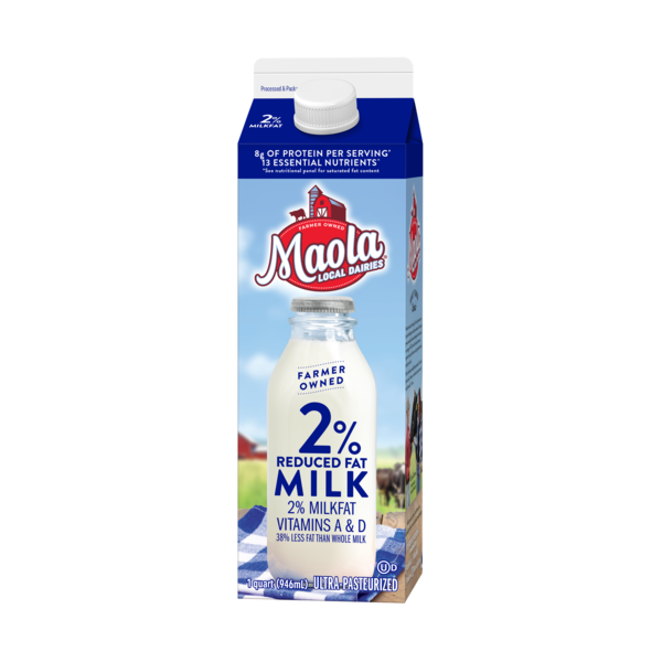 Milk, Soy & Lactose Free Maola 2% Reduced Fat Milk, Ultra-Pasteurized hero