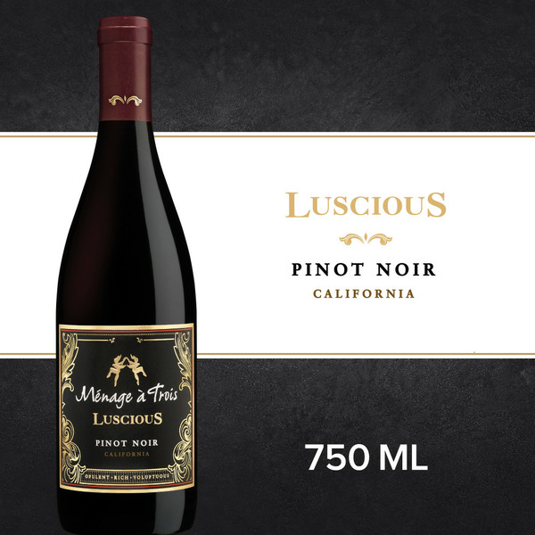 Red Wine Ménage à Trois Luscious Pinot Noir Red Wine hero