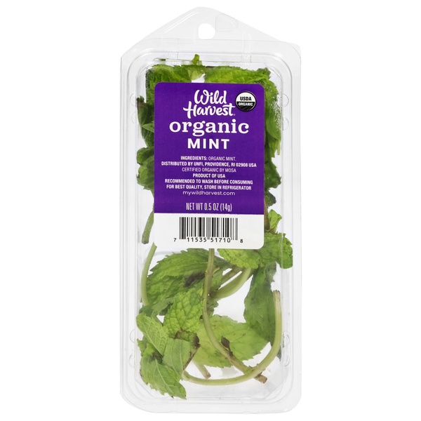 Fresh Vegetables Wild Harvest Mint, Organic hero