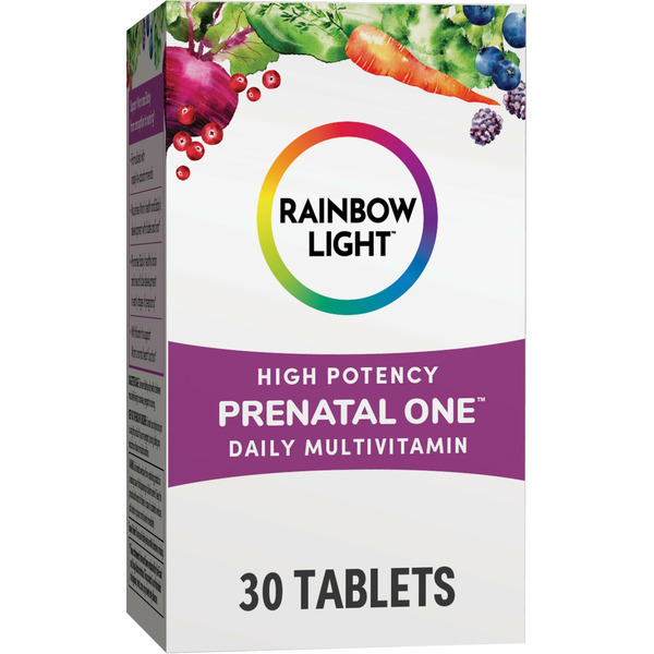 Vitamins & Supplements Rainbow Light Prenatal One High Potency Daily Multivitamin; Folate, Ginger, Probiotics; . hero