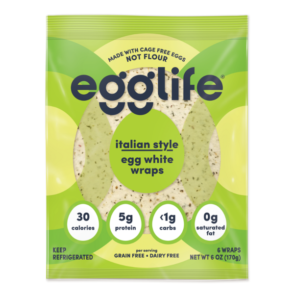 Refrigerated Deli egglife italian, egg white wraps hero