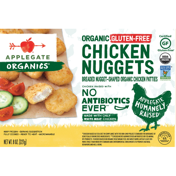 Packaged Meat Applegate Organics Organic Gluten-Free Chicken Nuggets hero