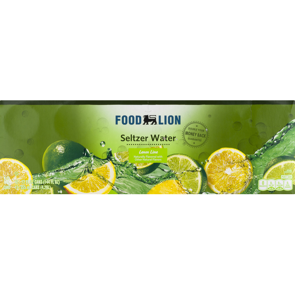 Soft Drinks Food Lion Seltzer Water, Lemon Lime hero