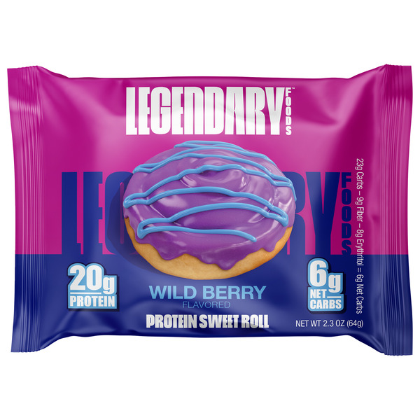 Legendary Foods Protein Sweet Roll, Wild Berry hero