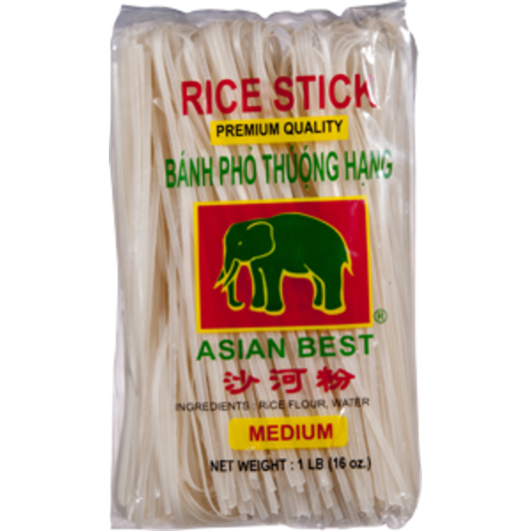 Asian Foods Asian Best Red Elephant Brand Premium Quality Medium Rice Stick hero