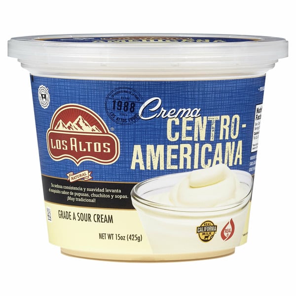 Prepared Meals Los Altos Crema Centroamericana, Authentic Grade A Sour Cream hero