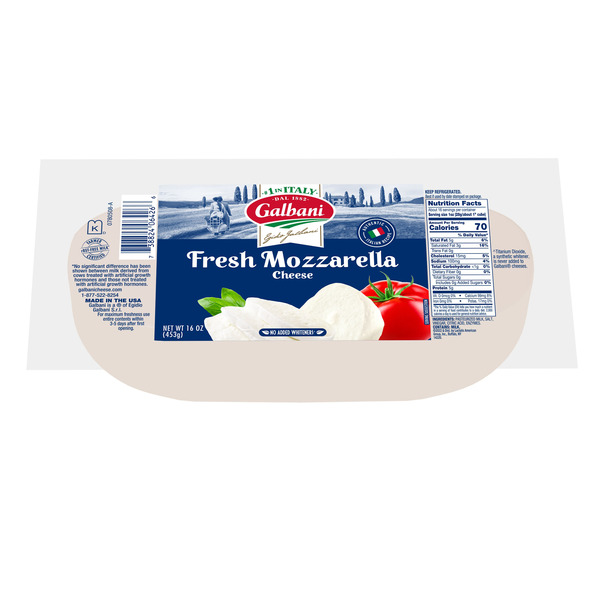 Packaged Cheese Galbani Fresh Mozzarella Cheese Log hero