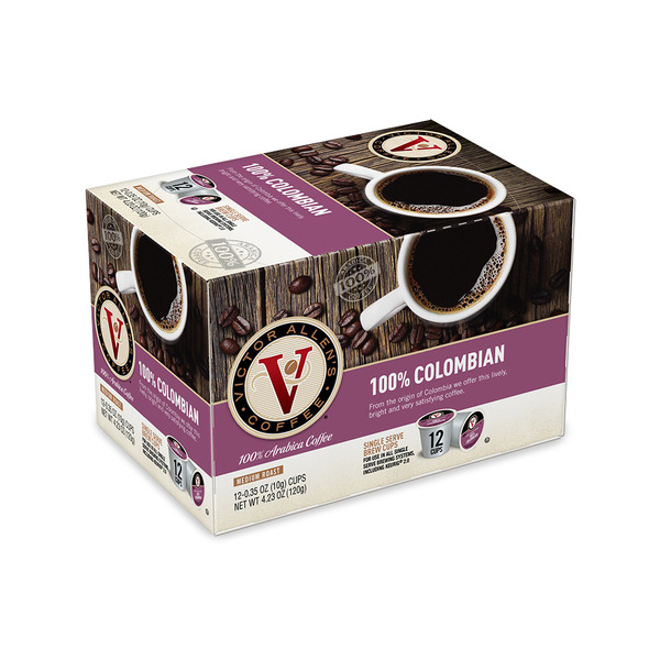 Bulk Tea & Coffee Victor Allen's Coffee 100% Colombian, Medium Roast, Single Serve Coffee Pods hero