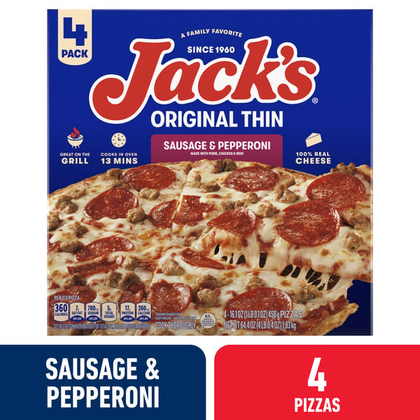 Frozen Pizza Jack's Original Sausage And Pepperoni Frozen Pizza hero