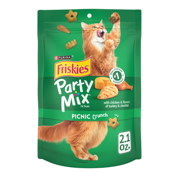 Cat Treats Purina Friskies Cat Treats, Party Mix Picnic Crunch hero