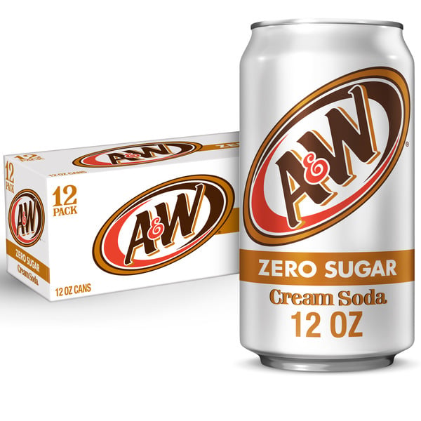 Soft Drinks A&W Cream Soda Zero Sugar hero