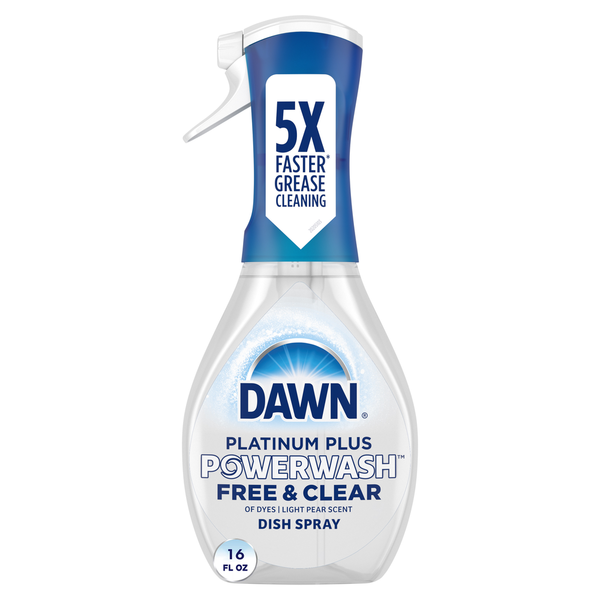 Dawn Free & Clear Powerwash Dish Spray, Dish Soap, Pear Scent hero