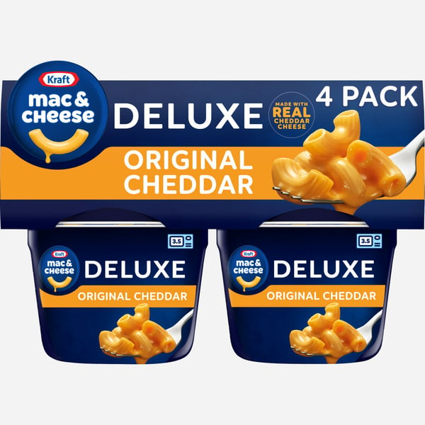 Instant Foods Kraft Deluxe Mac & Cheese Macaroni and Cheese Microwaveable Dinner hero