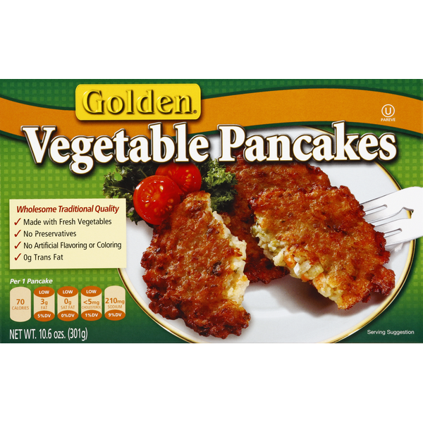 Frozen Appetizers & Sides Golden Star Pancakes, Vegetable hero