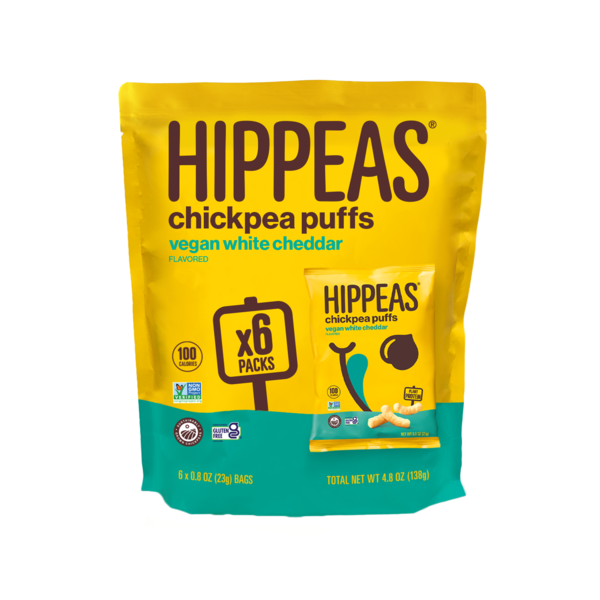 Candy & Chocolate HIPPEAS Chickpea Puffs, Vegan White Cheddar hero