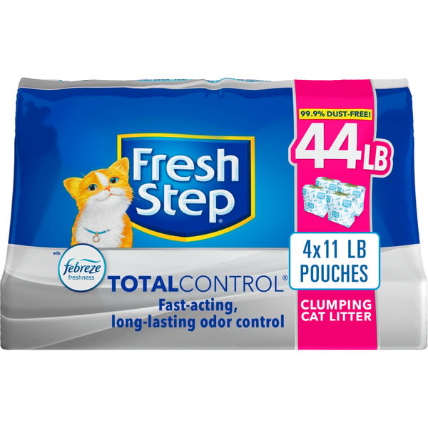 Cat Food & Care Fresh Step Total Control Clumping Litter w/ Febreze, Fast-Acting Long-Lasting Odor Control hero