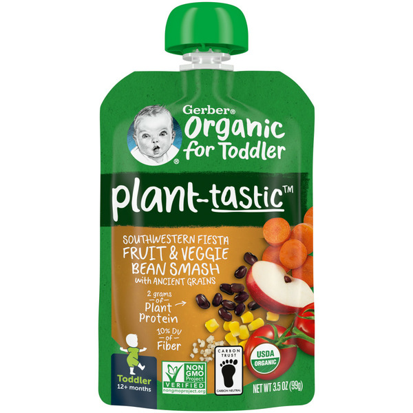 Gerber Toddler Food Southwest Fiesta Fruit & Veggie Bean Smoothie Pouch hero