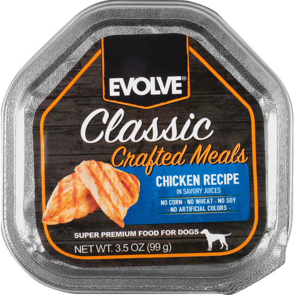 Dog Food & Care EVOLVE Classic Crafted Meals Chicken Recipe In Savory Juice For Dogs hero