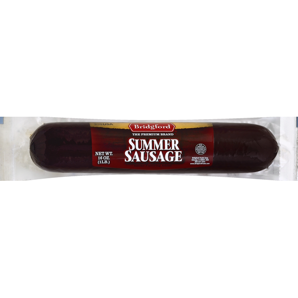 Hot Dogs, Bacon & Sausage Bridgford Summer Sausage hero