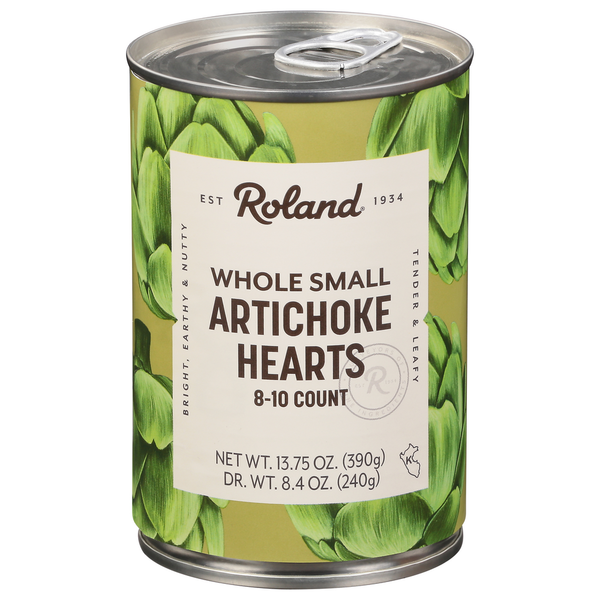 Canned & Jarred Vegetables Roland Foods Artichoke Hearts, Whole, Small hero