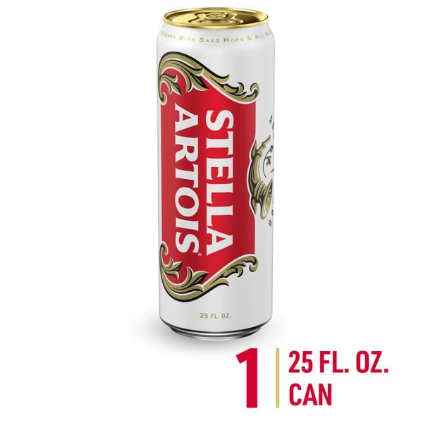 Stella Artois Premium Lager Beer Can hero