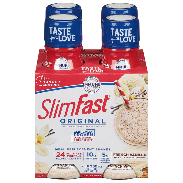 Protein & Meal Replacements SlimFast Meal Replacement Shake, French Vanilla hero