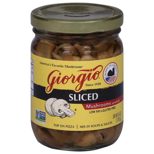 Canned & Jarred Vegetables Giorgio Mushrooms, Sliced hero