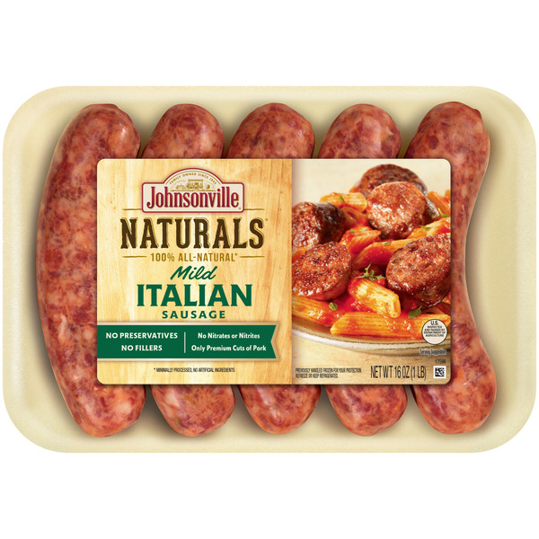 Frozen Meat & Seafood Johnsonville Naturals Mild Italian Sausage hero