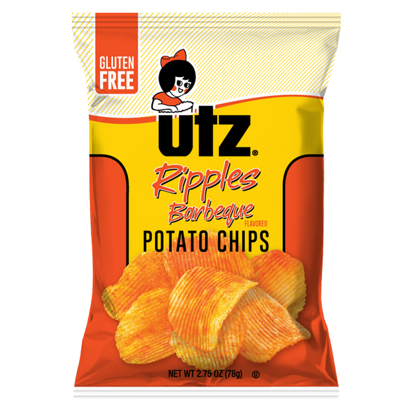 Utz Ripples Barbeque Potato Chips hero