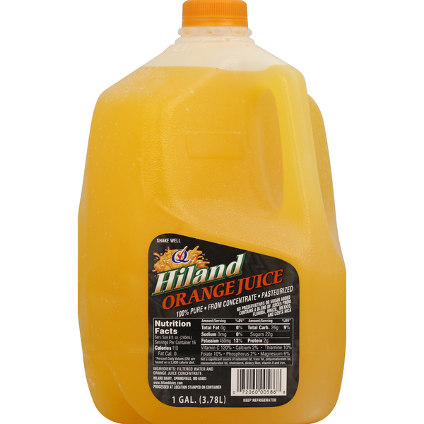 Juice & Nectars Hiland Dairy Orange Juice hero